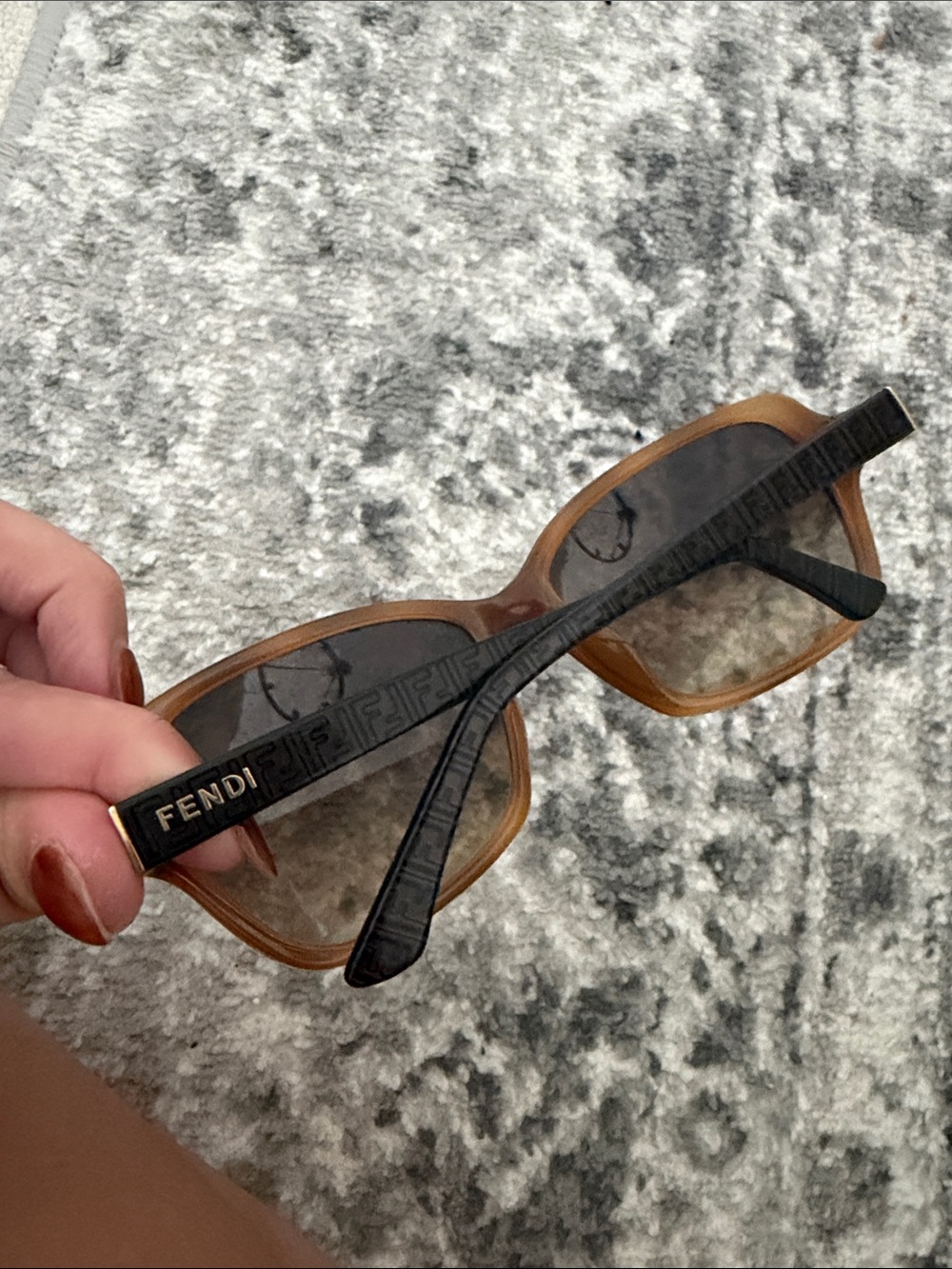 Fendi women’s Sunglasses – Brown Frame with Black Temples